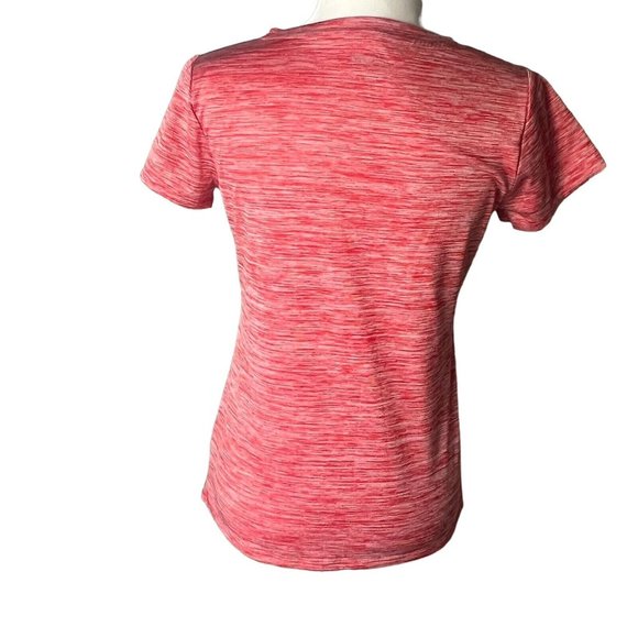 Ohio State OSU Varsity V Neck Women Red Marl Silver O Shirt Short Sleeve Medium - Picture 2 of 10